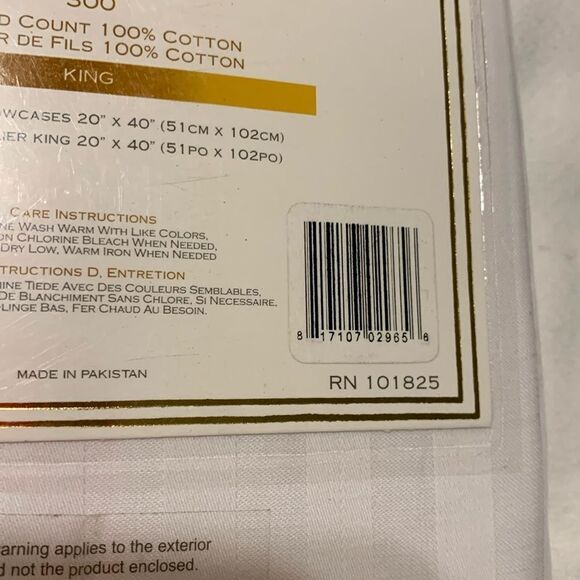 300 Thread Count King-Size Pillow gray pillow cases. - Picture 3 of 5
